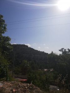 La parcela de tierra en Calpe